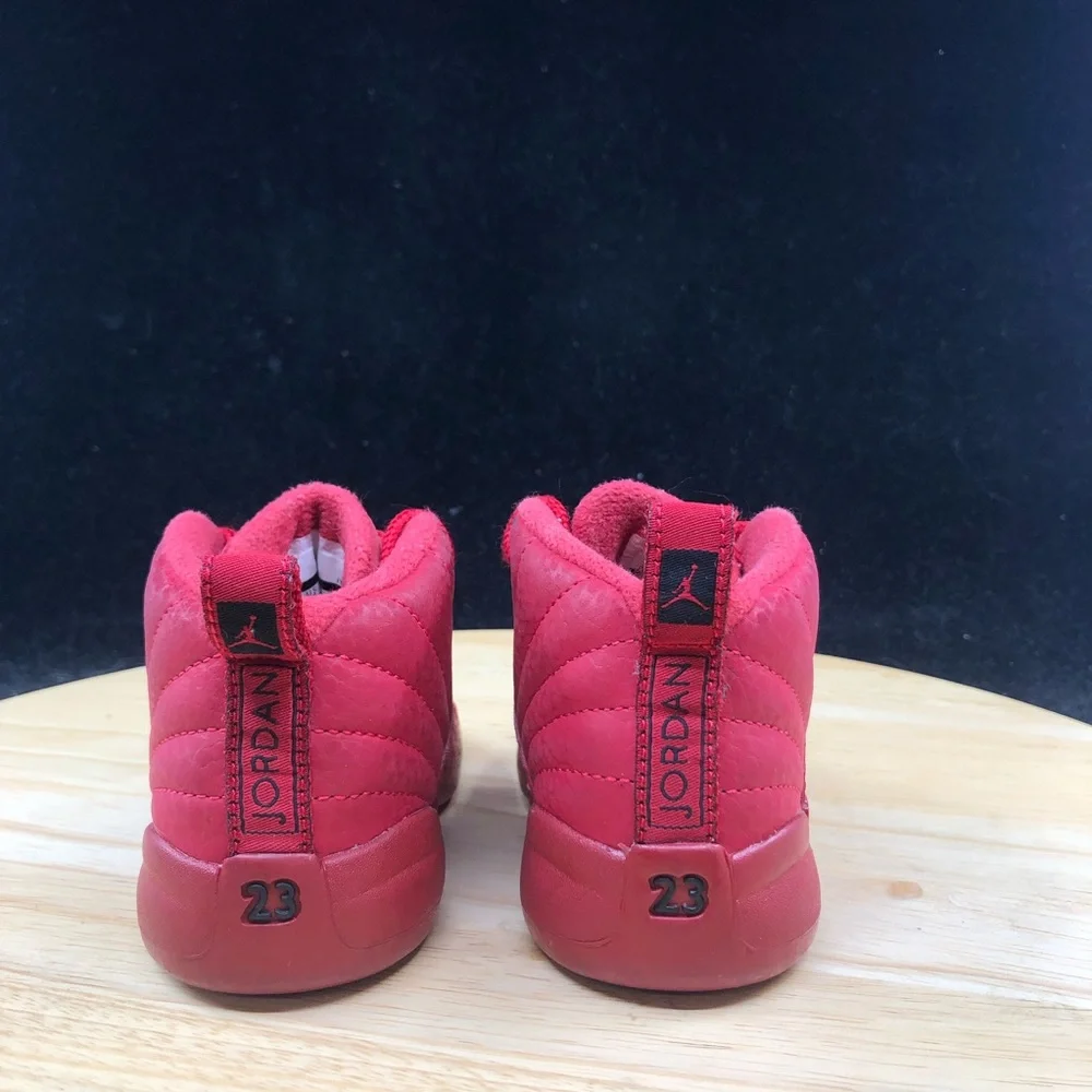 Nike Air Jordan 12 XII Retro TD Bulls Gym Red 850000-601 Shoes Toddler Size 10C - Picture 5 of 10